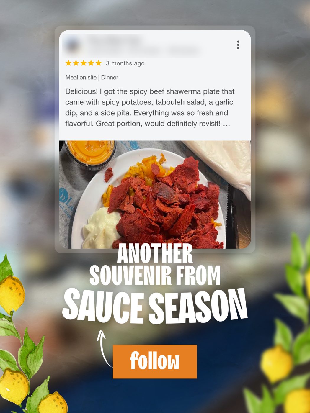 Post no Instagram: Sauce Season, criado pela CGRabbit para o Garlic'n Lemons